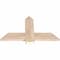 Ekena Millwork Eugene Smooth Timber Gable Bracket, Douglas Fir, 36"W x 21"H x 1 1/2"D x 5 1/2"F, 14/12 Pitch GBW036X21X0206EUG00SDF - alternate 3